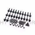 Smt-black Spike Fairing Bolts Kit Compatible With 2003-2006 Kawasaki Ninja Zx6r Zx 636 Zx6rr B00rudw1c0