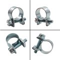 20pack 13-15mm Zinc Plated Fuel Injection Hose Clamps Assortment Kit Adjustable Pipe Clip Tube For Automotive Agriculture 5 16 