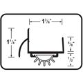 M-d Building Products 80630 1-3 8-inch By 36-inch Db002 U-shaped Door Bottom With Drip Cap Bronze 