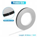 X Autohaux 0 3 Width 164ft Decorative Strips Waterproof Reflective Tape Sticker Warning Black For Car Motorcycle
