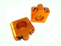 Universal Handlebar Riser Converter Clamp 7 8 To 1 For Dirt Pit Bike Atv Quad Gold 