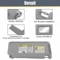 Uxcell Front Left Side Car Sun Visor Assembly With Mirror Replace No 7432035a91b1 For Toyota 4runner 2010-2023 Gray