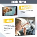 Uxcell Front Left Side Car Sun Visor Assembly With Mirror Replace No 7432035a91b1 For Toyota 4runner 2010-2023 Gray