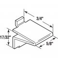 Prime-line U 101736 Shelf Bracket Brass