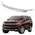 Chrome Front Bumper Grille Trim Replacement For 2021 2022 Suburban Tahoe 
