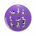 1080 Graphics Yoga Moo Cuties Key Chain Double Sided Stainless Steel Keychain 