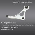 Front Lower Right Control Arm With Ball Joint Assembly For Maxima 2016 To 2021 And Altima 2013 2018 Replaces Ck622838 Rk622838
