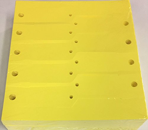 Arrow Self Locking Auto Service Key Tags 1000 Yellow