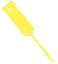 Arrow Self Locking Auto Service Key Tags 1000 Yellow