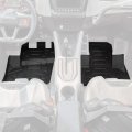 Kemimoto Floor Mats Liners Front Tpe Anti-slip Mat Compatible With 2020 2021 2022 2023 Polaris Rzr Pro Xp Black 