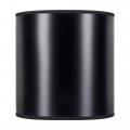 Barrel Drum 6 Inch Clip On Chandelier Lamp Shade Black Parchment 