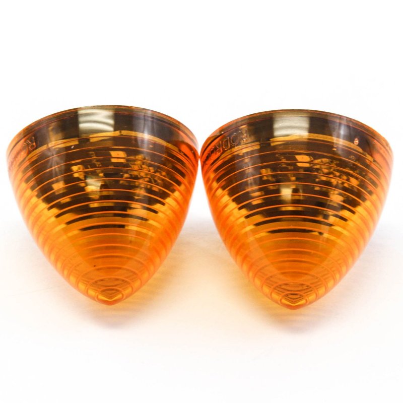 2 Amber Led Inches Marker Beehive Cone Lights Trailer Auto Bright Lighting