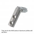 Uxcell L-shape Interior Joint Bracket 4pcs Inside Corner Connectors For 4040 Series Aluminum Extrusion Profile Slot 8mm Silver
