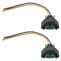 2 Pack Wire Pigtails Wiring Harnesses Female Adapters Sockets 4-inch For Front Light Or Fog Lights Use H11 H8 