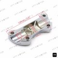 Httmt Mt446-002c- Scalloped Handlebar Riser Clamp Chrome Compatible With H-d Sportster 1200 Low Rider Fxrs