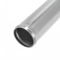 X Autohaux Od 2 51mm Length 12 300mm Aluminum Alloy Tube Intercooler Pipe Straight Air Intake Silver Tone For Car