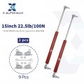 X Autohaux 2 Pcs 15inch 22 5lb 100n Red Lift Supports Struts Shocks Gas Spring With Wrench Universal For Rv Car Truck Boat