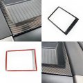 Platform Groove Carbon Fiber Frame Trim Above The Center Console Dashboard Storage Box Fit For Ford F150 2015-2020
