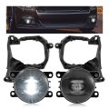 Hecasa Pair Led Fog Light Bezel For 2015-2017d Mustang Replacement For Fo2603107 Fo2602107 Fo2592234 Front Bumper Lamp Bracket 