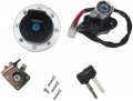 Ignition Switch Gas Cap Cover Seat Lock Key Set For Suzuki Tl1000r Tl1000s