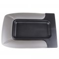 Center Console Lid Kit For 2002-2006 Cadillac Escalade Gray Synthetic Leather Armrest Cover Replacement With Hardware Fits
