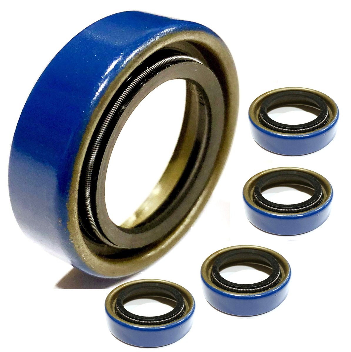 Wheel Bearing Grease Seal Set 4 Pack With Garter Spring And Bore Sealant Coating For Scag 482622 Turf Tiger Wildcat Used 481621