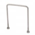 Uxcell M4 Thread 50mm Inner Width 304 Stainless Steel Square U Bolt Silver Tone 4pcs