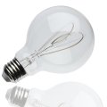 Satco S11528 Led Bulb 6w 60w Eq G25 Vintage Globe Loop Flex Gray Filament 2700k Warm White E26 Medium Base Dimmable Clear Glass 