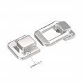Uxcell Toggle Catch Lock 40mm Retro Decorative Silver Tone Hasp W Screws For Suitcase Chest Trunk Latch Clasp Pack Of 10