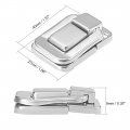 Uxcell Toggle Catch Lock 40mm Retro Decorative Silver Tone Hasp W Screws For Suitcase Chest Trunk Latch Clasp Pack Of 10