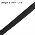 Uxcell Edge Trim Seal Black Pvc Plastic U Channel Protector Fits 1 16 3 32 20 Feet Length 15 Height