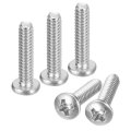 6-32x5 8 Pan Head Machine Screws 304 Stainless Steel Screw Phillips Drive Fully Threaded Bright Finish Pack Of 50 