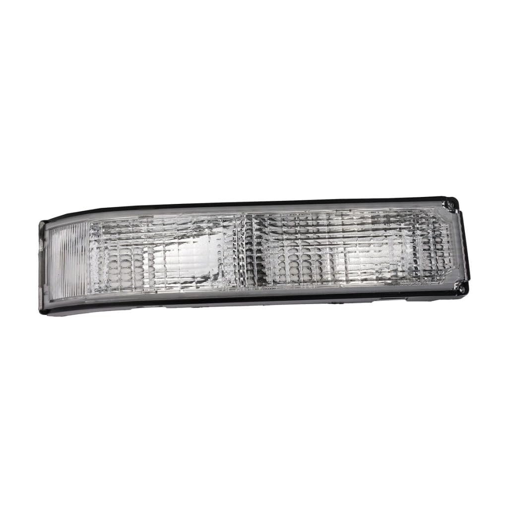 Side Marker Light For Chevy K2500 1990 To 1998 Front Driver Clear Lens Plastic Material 12 Volts Replacement