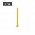 Uxcell Brass Hex Bolts 1 4-20x3 2pcs Fully Thread Grade 4 8 Solid Hexagon Head Bolt Machine Screws For Machinery