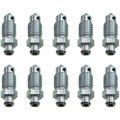 Brake Bleeder Screw M10 By 1 5 Bolt Thread Size Treated Steel Silver 27 5mm Length Replacement For 18004702 And J8129722 