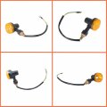 Waltyotur 4pcs Motorcycle Turn Signals Signal Lights Front Rear Blinkers Replacement For Kawasaki Yamaha Honda Amber