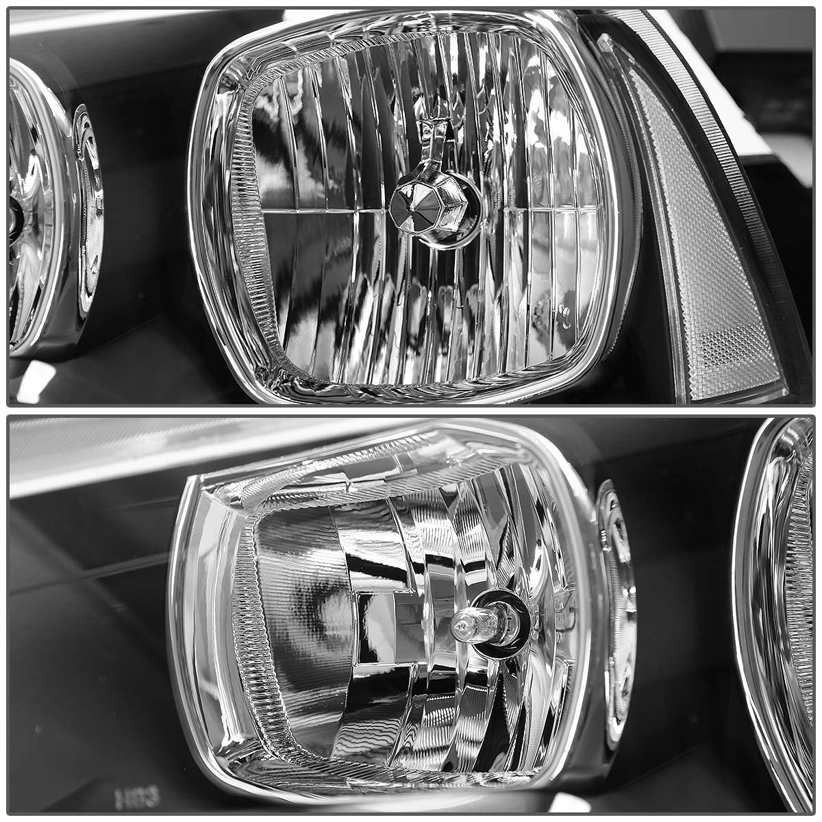 Auto Dynasty Oe Style Black Housing Clear Corner Head Lamps Tool Kit For Dodge Charger 11-14