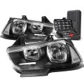 Auto Dynasty Oe Style Black Housing Clear Corner Head Lamps Tool Kit For Dodge Charger 11-14
