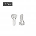 Uxcell Knurled Thumb Screws M5x12mm Brass Shoulder Bolts Grip Knobs Fasteners Nickel Plated 8pcs
