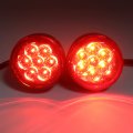 Httmt- Rear Red Running Brake Turn Signal Glossy Black Indicator Light Compatible With H-d Xl 883 1200 92-17 P N Mt224-018r-gbk