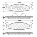102 06320 C-tek Standard Metallic Brake Pad For Passenger Car Rear Position Heat Resistant Synthetic Fiber Construction