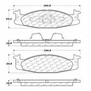 102 06320 C-tek Standard Metallic Brake Pad For Passenger Car Rear Position Heat Resistant Synthetic Fiber Construction