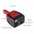 150w Power Inverter Dc 12v To 220v Ac Car With Usb Charging Ports Adapter Converter 110v