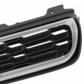 Ki1200183 Factory Style Front Bumper Grill Grille Assembly With Smoked Moulding Compatible Soul 2013 Matte Black