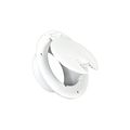 Jr Products 541-b-2-a Polar White Deluxe Round Electric Cable Hatch 
