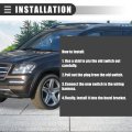 Motoforti Power Window Switch Passenger Door For Mercedes-benz Gl320 2007-2009 Plastic 2518200510 Black