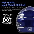 Tcmt Dot Certified Youth Blue Flame Dirt Bike Atv Mx Motocross Offroad Street Motorcycle Helmet Goggles Gloves M
