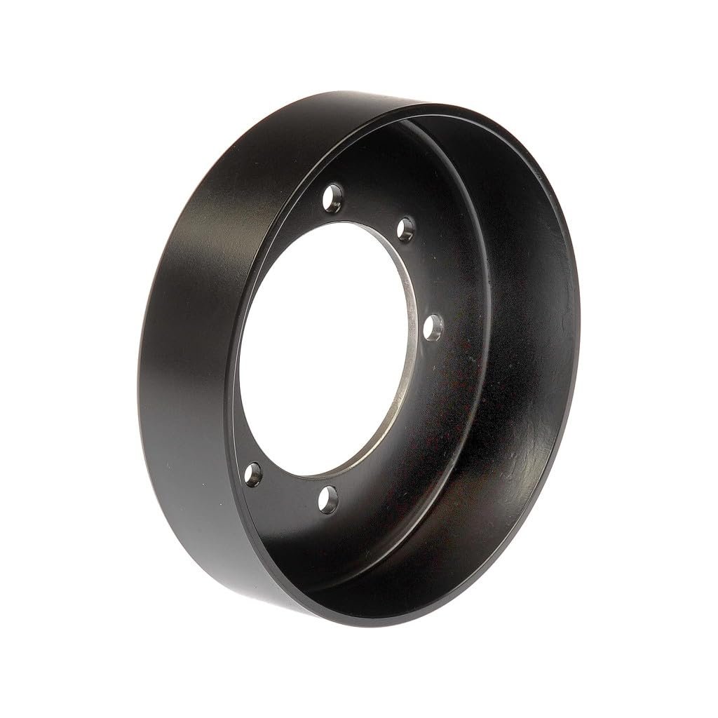 Engine Water Pump Pulley For Buick Riviera 1991 1992 1993 Steel Black Housing Serpentine Belt Type Fits 25534838 Bolt On
