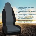 Uxcell High Back Bucket Auto Car Seat Covers Polyester Gray