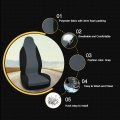 High Back Bucket Auto Car Seat Covers Polyester Gray